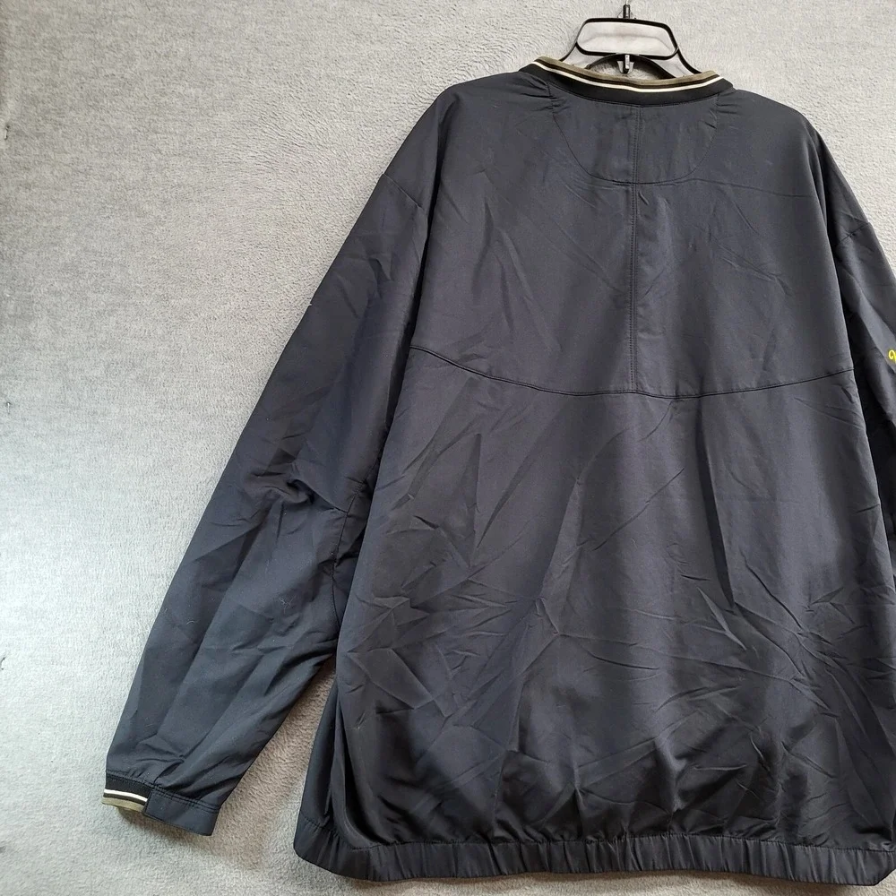 Nike Golf Men Sweatshirt 2XL Blue Swoosh Logo Windbreaker‎ V Neck Long Sleeve